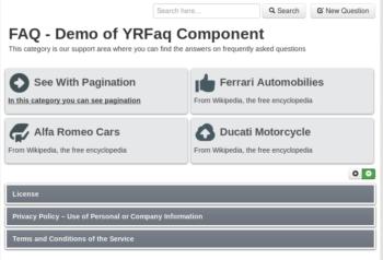 YRFaq - FAQ for Joomla 12